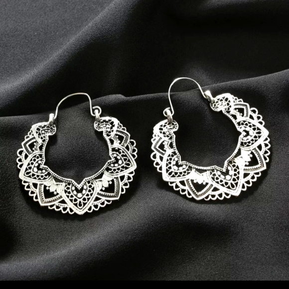 Jewelry - Boho Silver Earrings